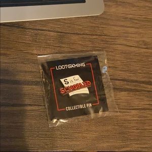 Lootgaming “S is for SCHOOLED” collectible pin